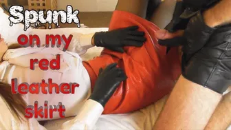 Clips 4 Sale - Spunk On My Red Leather Skirt (480 Wmv)