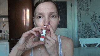 Clips 4 Sale - REAL SNEEZING BECAUSE OF SPRAY 2