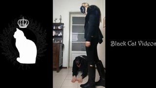 hands trampling in riding boots by Alice (fullbody view)