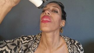 Clips 4 Sale - Chocolate syrup and my huge mouth