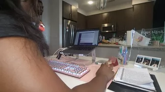 Clips 4 Sale - Annoying Boyfriend Farts On Ebony Girlfriend While Trying To Work
