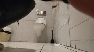 Clips 4 Sale - Strong and loud relase in work toilet next to coworkers