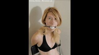 Clips 4 Sale - Emmy Grace: Chair Tied, Two Gags (Slideshow)