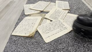 acient japanese manuscripts vs new rock tank soles