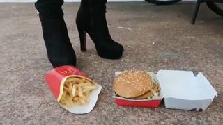 Clips 4 Sale - fast food crushed under boots