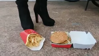 Clips 4 Sale - fast food crushed under boots