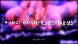 A foot worship confession