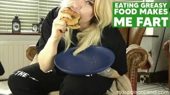 Clips 4 Sale - Eating Greasy Food Makes Me Fart 1080P