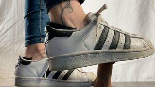 Clips 4 Sale - A Cockcrushing Dream in Adidas Superstars - CBT and Shoejob with huge cumplosion under sneakers - slave- HD