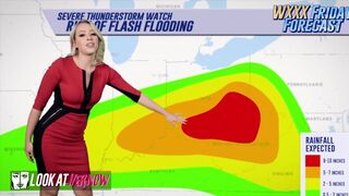 Sexy Meteorologist Zoey Monroe says it'll be Hot & Wet Today thanks to Michael Vega