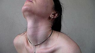 Clips 4 Sale - muscles and veins on the neck are visible