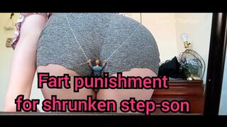 Fart punishment for shrunken step-son