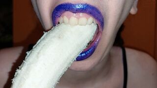 Clips 4 Sale - I chew and eat a sweet banana