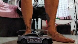 Clips 4 Sale - Giantess VS Police Car Giantess Car Stomping punishing police Car Butt Crush Giantess tries to eat police Car Dirty Panties Upskirt pov avi