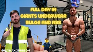 Clips 4 Sale - Macrophilia - full day in giants underwear - bulge and ass