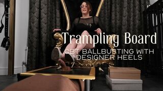 Clips 4 Sale - Trampling Board CBT Ballbusting with Designer Heels