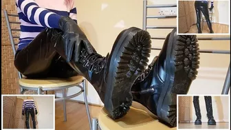 Clips 4 Sale - Doc Martens, PVC Pants And Leather Gloves
