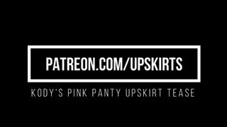 Clips 4 Sale - Kody's Pink Panty Upskirt Tease