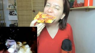 FULL VORE Experience - Eat Spicy Sausage Onion Pizza 4K