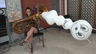 Maria Blows a Giant Bee Balloon Out of Her Tuba (MP4 1080p)