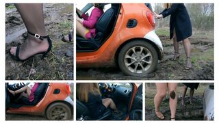 Clips 4 Sale - Two sexy girls stuck in rwd Smart stuck in deep muddy puddles