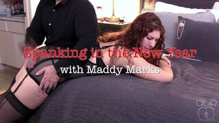 Clips 4 Sale - Spanking New Year with Maddy Marks - Lingerie OTK - 1080p