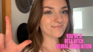 Clips 4 Sale - You're a Beta Bitch Verbal Humiliation