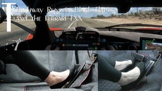Clips 4 Sale - Highway Runs in Black Flats and the Ferrari FXX (mp4 1080p)