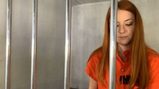 Clips 4 Sale - Gilda wrists and ankles handcuffed in jail