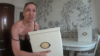 Clips 4 Sale - Slave carries heavy boxes