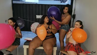 Clips 4 Sale - 3 BEAUTIFUL GIRLS AND 1 BBW POPPING BALLOONS - WITH VERONICA LINS - CLIP 4 FULL HD - KC 2023!!!