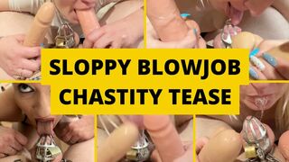 Clips 4 Sale - Sloppy Blowjob Chastity Tease