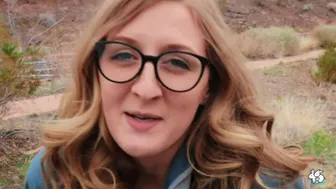 True Amateurs - Nature Chick With Glasses Gets Facial By The Lake
