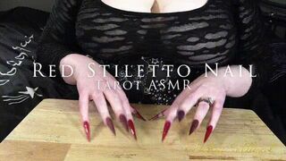 Red Stiletto Nail Tarot ASMR (wmv)