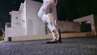 Clips 4 Sale - SHOEPLAY SATURDAY GIANTESS STOMPING SEXY SOLES IN BLACK BALLET FLATS hd