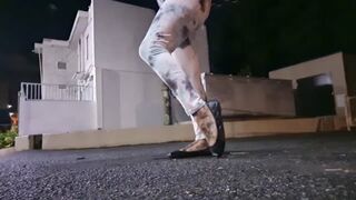 Clips 4 Sale - SHOEPLAY SATURDAY GIANTESS STOMPING SEXY SOLES IN BLACK BALLET FLATS 720p
