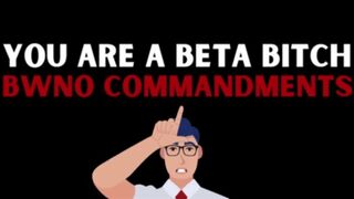You Are a Beta Bitch: BWNO Commandments - A Gooning audio featuring: mindfuck, BNWO, black new world order, ebony female domination, humiliation, laughing, and femdom POV - 1080 MP4
