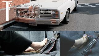 Clips 4 Sale - Land Yacht Series: Driving Back in Flip Flops and a Maxi Skirt (mp4 1080p)