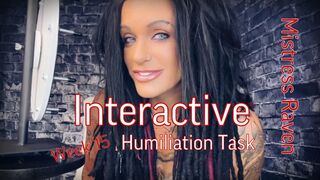 Clips 4 Sale - INTERACTIVE HUMILIATION TASK 2023 - WEEK 15