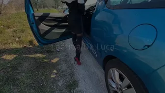 Clips 4 Sale - Drive My Own Car With Red Pumps And Nylon Stockings