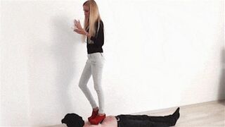 Candy Trampling in Red High Heels! - Remastered (WMV HD)
