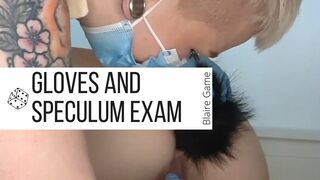 Clips 4 Sale - Gloves and Speculum Bunny Exam