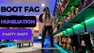 Clips 4 Sale - Taking off my Panties and Humiliating a Boot Faggot