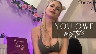 Clips 4 Sale - You Owe My Tits by SeleneRey