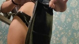 Clips 4 Sale - Getting Dressed In Latex
