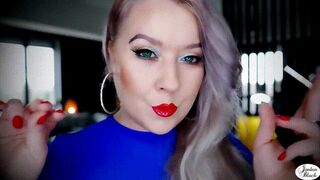 Clips 4 Sale - An elegant all white 120 cigarette between my lips [1080p, mp4]
