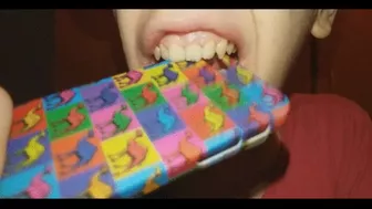 Clips 4 Sale - I Destroy A Plastic Cover Case With My Teeth