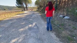 Joyce Tries to start the car - crancking in red pump