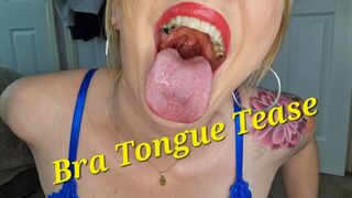 Bra Tongue Tease