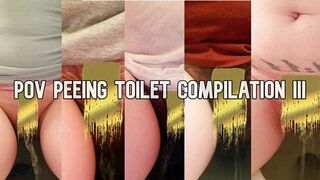 POV Peeing Toilet Compilation III [HD]